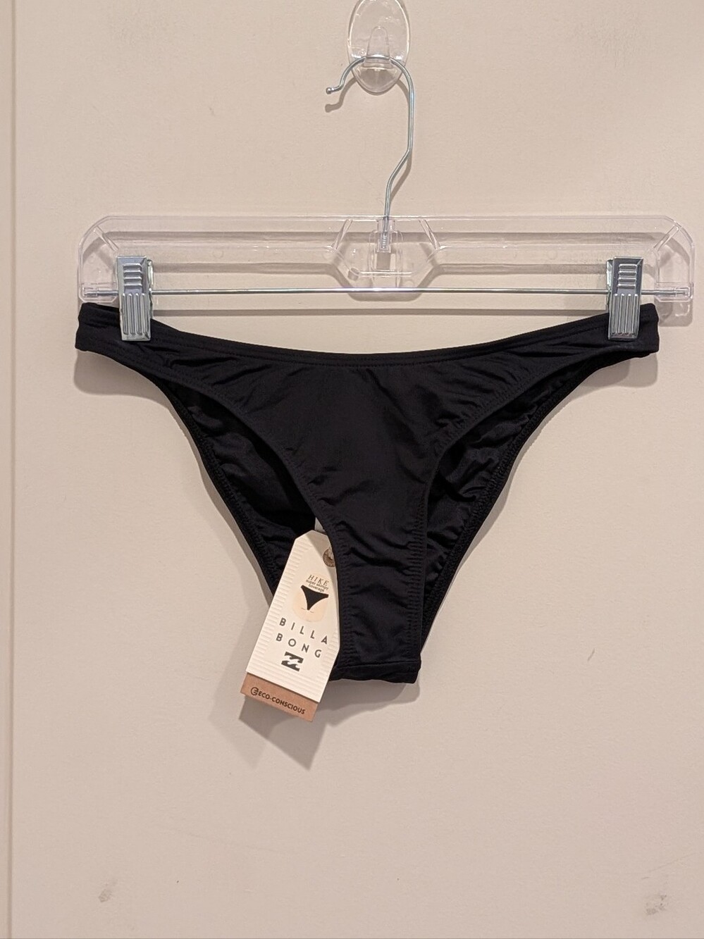 Billabong Black Bikini Bottom - Minimal Low Rise Size Small